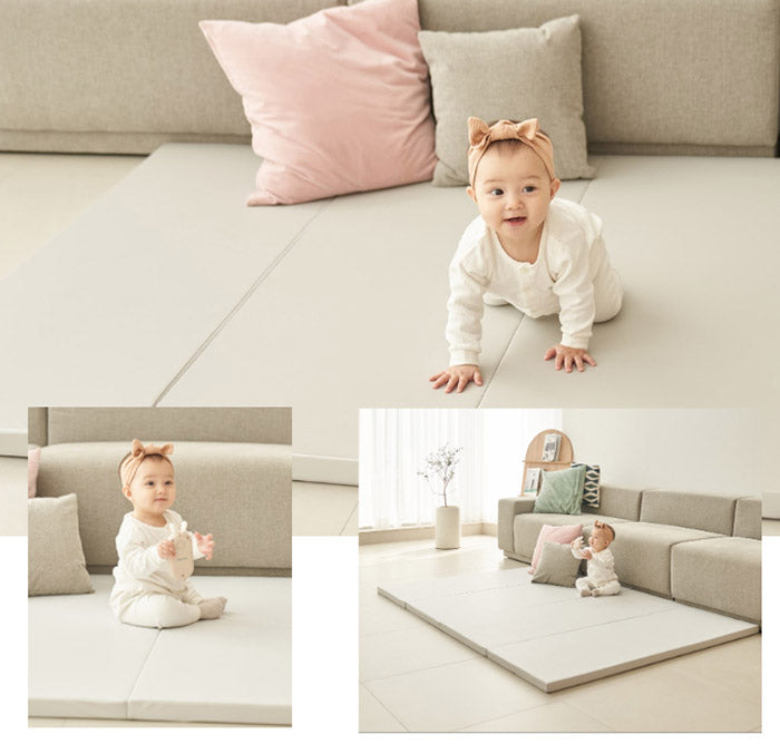 プレイマット4つ折り 140×200 折りたたみ ベビー 140 200 赤ちゃん 子供 プレイマット おしゃれ キッズ 防音 キッズマット ベビーマット マット クッションマット フロアマット(代引不可)
