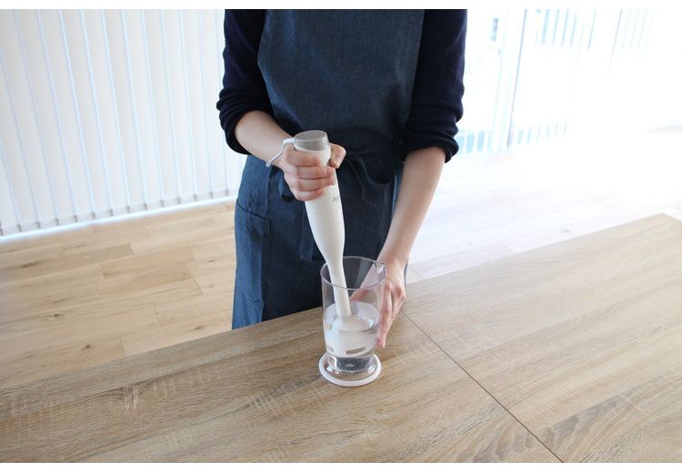 ドリテック ブラン・ハンドブレンダー ホワイト HM-805WT 離乳食 スムージー お菓子 スープ 洗いやすい 掃除 幼児食 介護食 日本メーカー dretec