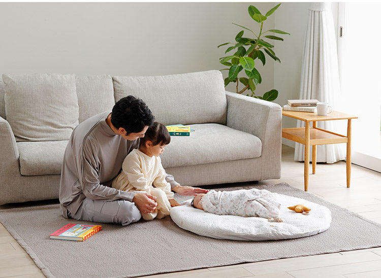 D BY DADWAY ダッドウェイ イブル・キルティングクッション ミルキーホワイト NZDB008000299 ベビー クッション マット 昼寝 床 キルティング