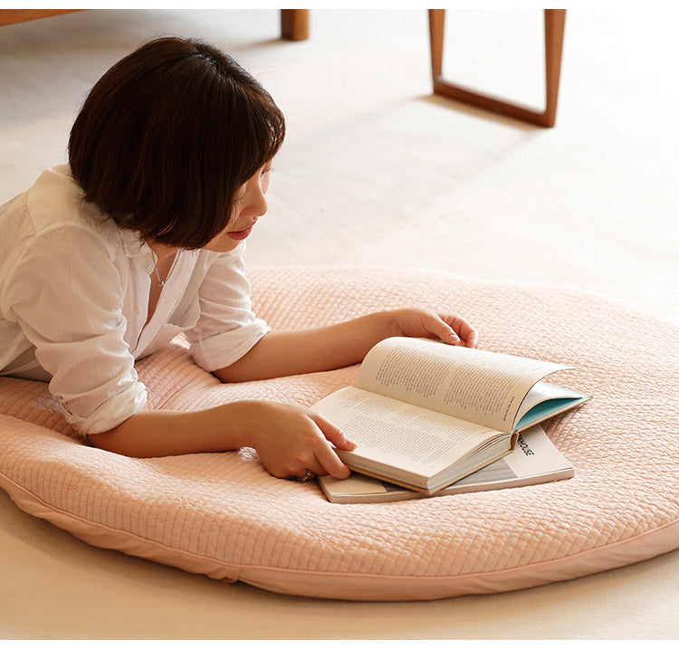 D BY DADWAY ダッドウェイ イブル・キルティングクッション ブロッサムピンク NZDB008003299 ベビー クッション マット 昼寝 床 キルティング