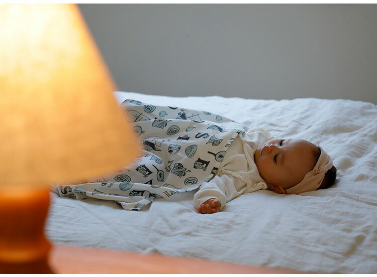 ムーミンベビー MOOMIN BABY ガーゼおくるみ ジャーナル/ミント NZMB004142200