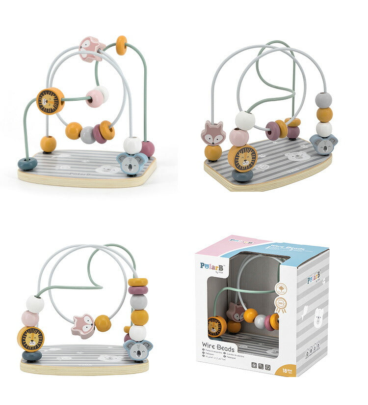 Polar B ビーズメイズ 天然木 積み木 出産祝い ポーラービー ビーギフト クリスマスプレゼント つみき 子供 男の子 女の子