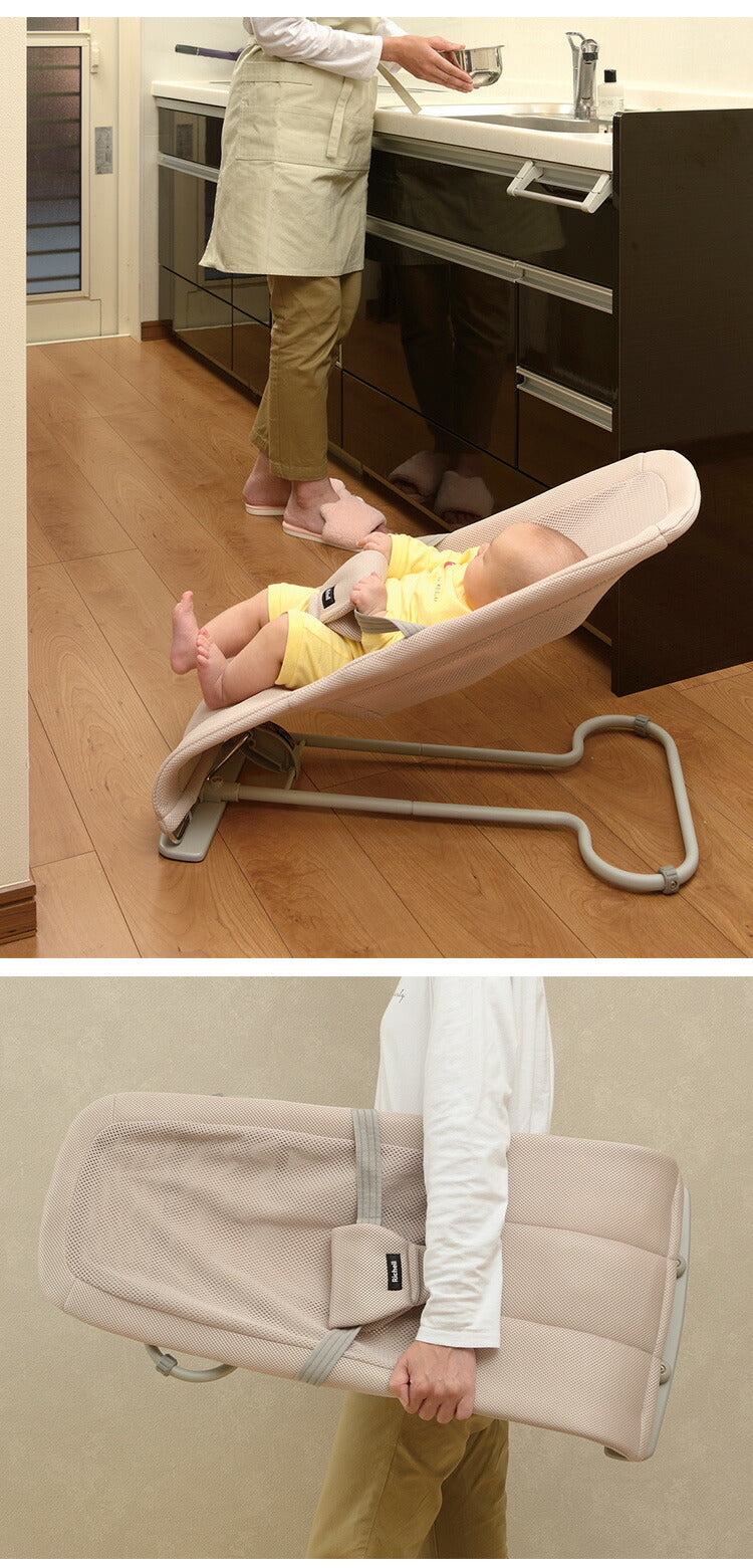 リッチェル バウンシングシート N メッシュ生地 バウンサー 洗える 折りたたみ 赤ちゃん 新生児 ギフト プレゼント お祝い 出産祝い ベビー ウォッシャブル ハイローラック LG RBG
