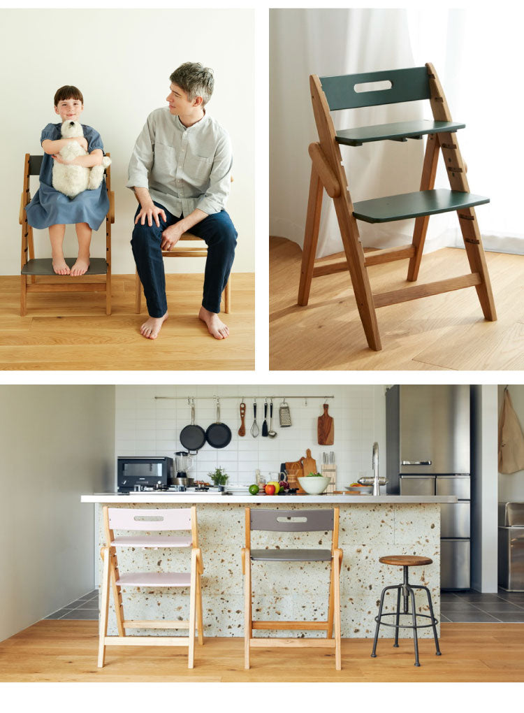 moji モジ ベビーチェア イッピー ノーブル YIPPY NOVEL オーク材 ドイツ生まれのハイチェア 折りたたみ ハイチェア キッズチェア ダイニングチェア 高さ調節 子供椅子 赤ちゃん イス 3年保証(代引不可)