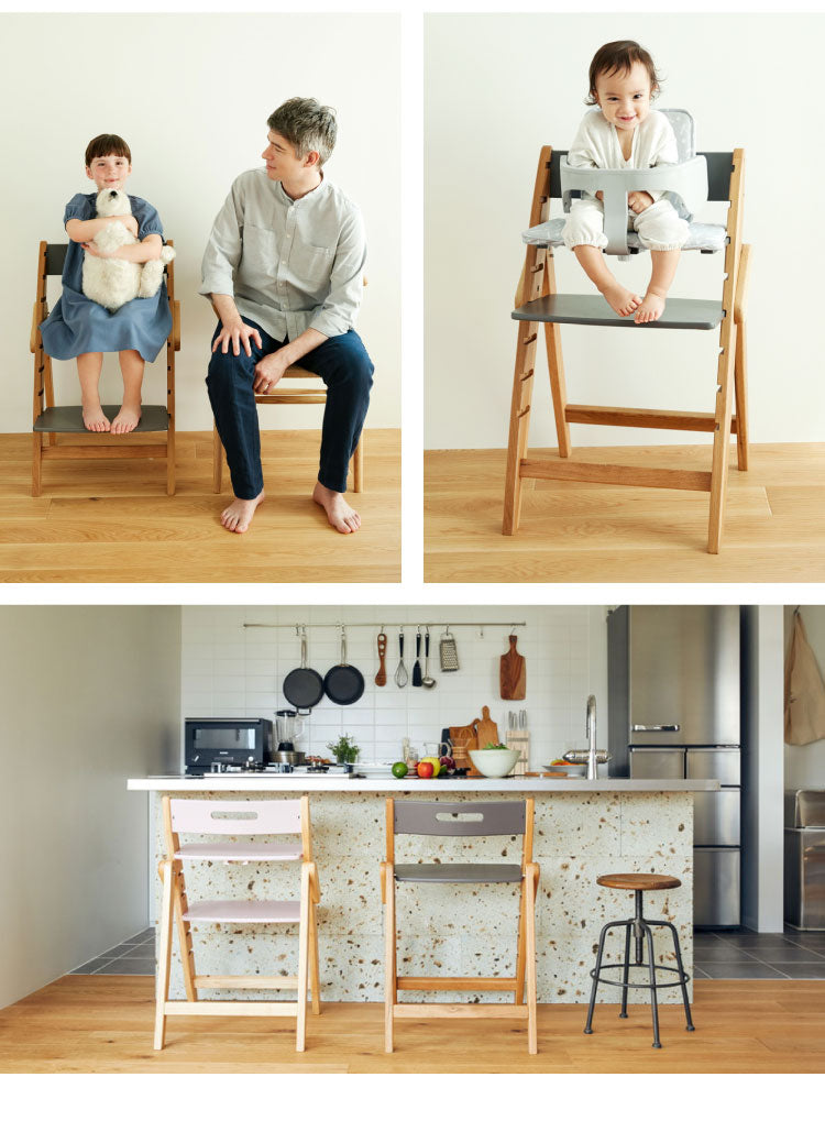 moji モジ ベビーチェア イッピー チューン YIPPY TUNE ラバー材 ドイツ生まれのハイチェア 折りたたみ ハイチェア キッズチェア ダイニングチェア 高さ調節 子供椅子 赤ちゃん イス 3年保証(代引不可)