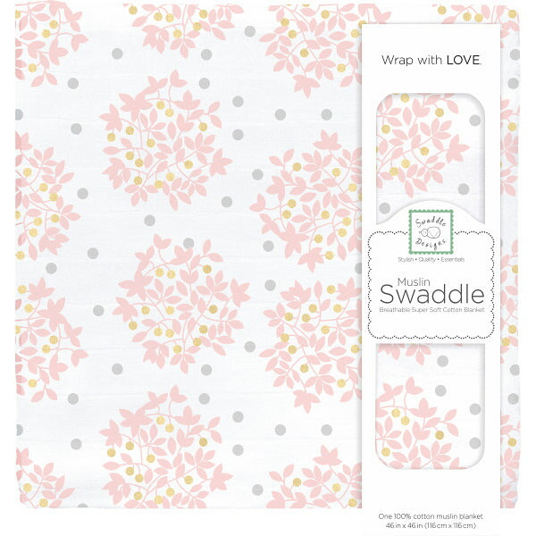 スワドルデザインズ モスリンブランケット ヘブンリーフローラル SDM-171P(代引不可)