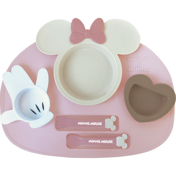 アイコンランチプレート ミニーマウス×ピンクベージュ 307009(代引不可)