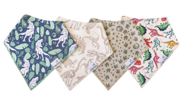 Copper Pearl コッパーパール バンダナビブ 4枚セット ジュラシックパーク スタイ よだれかけ 赤ちゃん かわいい セット 柄(代引不可)