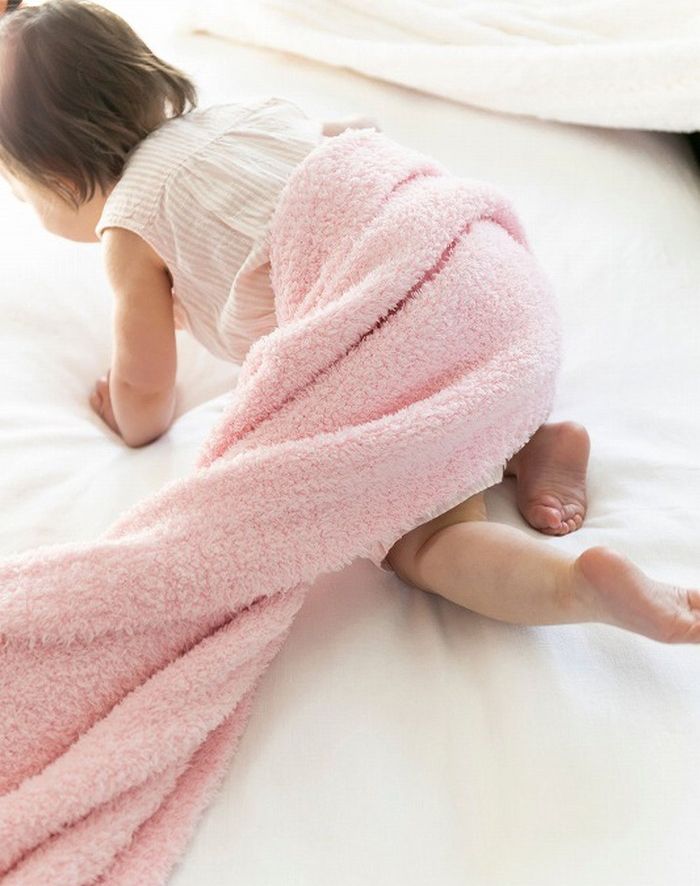 saranoni サラノニ バンボーニブランケット レシービング(ひざ掛けサイズ) ライトピンク CON-SNB-M00445