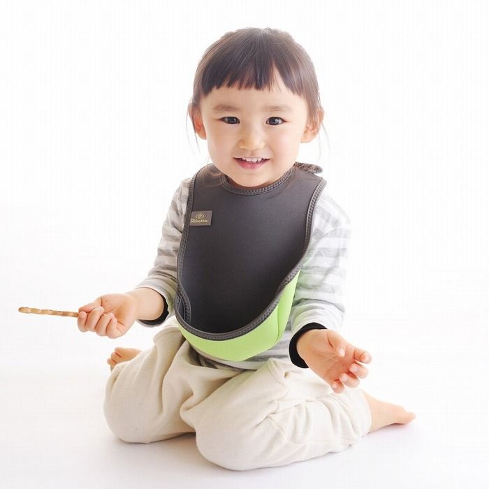 Bibetta ビベッタ ウルトラビブ 2枚入 ダイナソー/チャコールグレー CON-BBEW2-5328