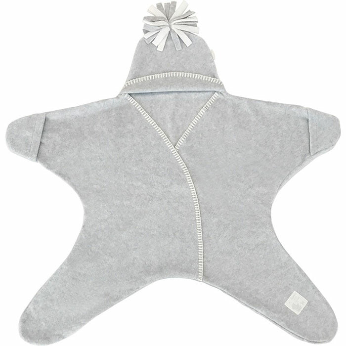Tuppence & Crumble タッペンスアンドクランブル 星型フリースアフガン スターラップ 4-9M グレー 1個 生後4ヶ月~生後10ヶ月頃