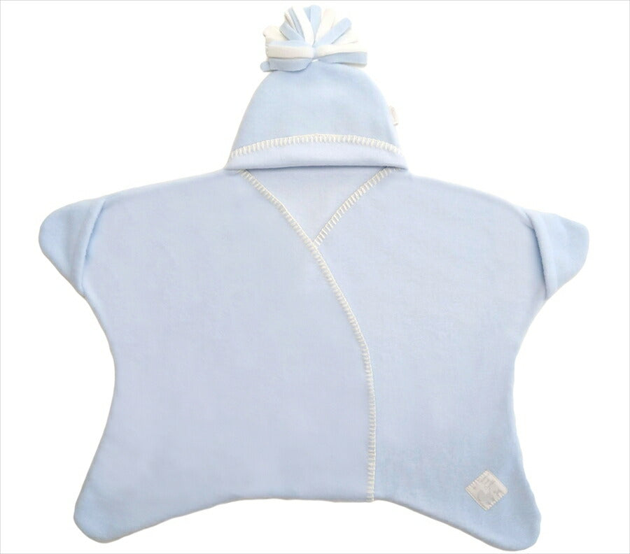 Tuppence&Crumble タッペンスアンドクランブル 星型フリースアフガン スターラップ 0-4M パステルブルー 1個 新生児~生後4ヶ月頃