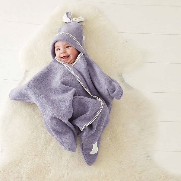Tuppence & Crumble タッペンスアンドクランブル 星型フリースアフガン スターラップ 0-4M パープル 1個 新生児~生後4ヶ月頃