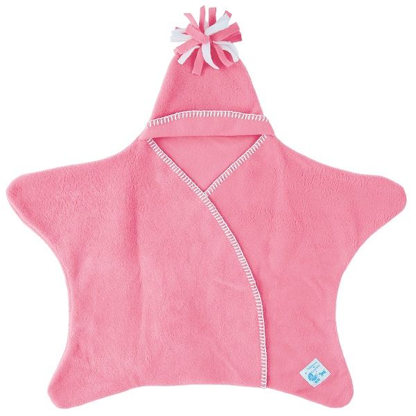 Tuppence & Crumble タッペンスアンドクランブル 星型フリースアフガン スターラップ 0-4M ローズピンク 1個 新生児~生後4ヶ月頃