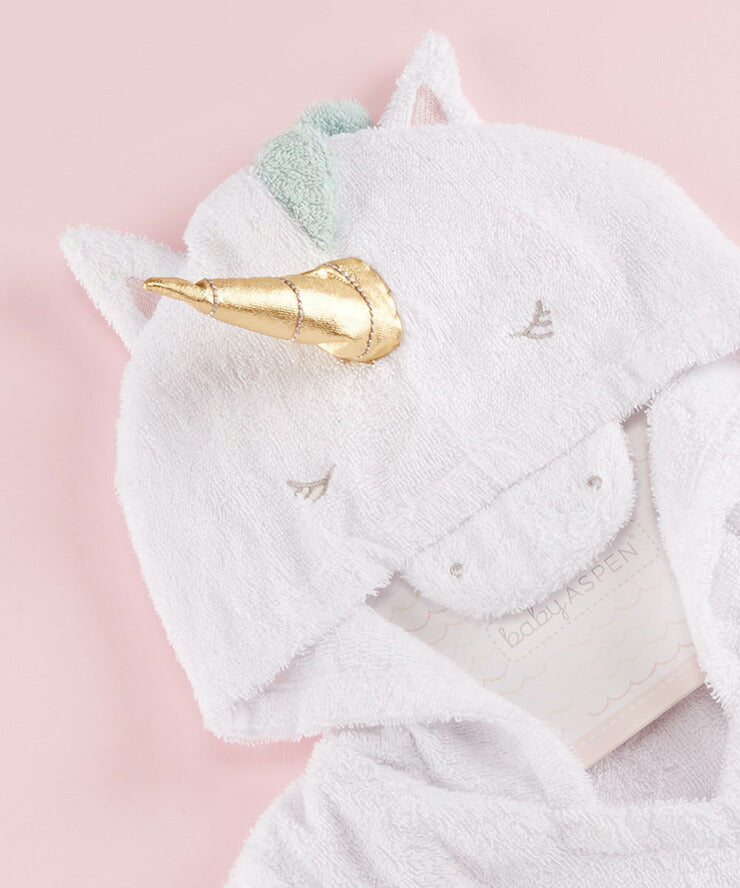 Baby Aspen ベビーアスペン フード付きベビーバスローブ 幼児 贈り物 プレゼント 出産祝い 結婚祝い お祝い お風呂 バスタオル