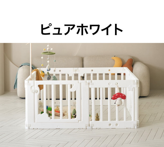 【クーポン適用】inuibebe ベビーサークル ドア付き 8枚セット 140×140cm 韓国ブランド ベビーゲート 柵 パネル 仕切り ケージ ベビー 赤ちゃん キッズ 出産祝い プレゼント(代引不可)