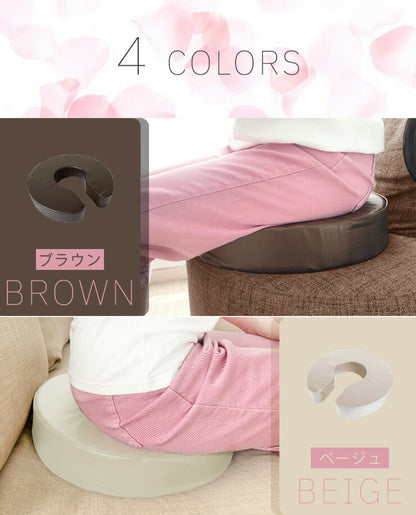 円座クッション 産後 U字 高反発 直径40cm 厚さ6cm 50D PUレザー お手入れ簡単 クッション 痔 術後 マタニティ 授乳 チェア 椅子 穴あき ドーナツ デスクワーク 高齢者 痛み対策