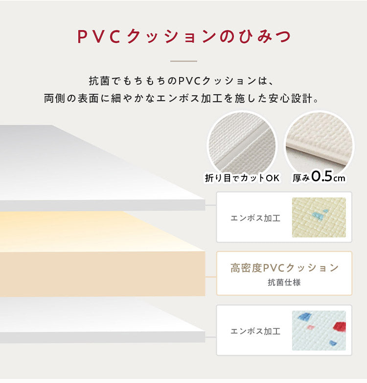 【クーポン適用】popomi ポポミ 折りたためる抗菌PVCマット 140×250×0.5cm 抗菌 折りたたみ ペットマット 床暖房対応 フロアマット 140 250 PVCマット 防水 床暖房 冬 ペット 犬 マット 大型 防滑 防音 赤ちゃん(代引不可)