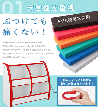 日本製 完成品 おもちゃばこ スモールタイプ 幅65cm 棚 キッズ 子供 知育家具 おもちゃBOX EVA 国産 幅65 シェルフ 収納棚(代引不可)