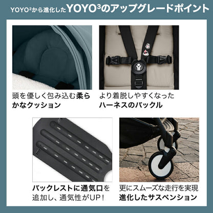 ストッケ YOYO3 0+ スタイル ヨーヨー ベビーカー ニューボーンパック フレーム セット STOKKE 新生児 ベビーカー 折りたたみ 機内持ち込み可能 コンパクト ストローラー 【正規販売店】 2年保証(代引不可)