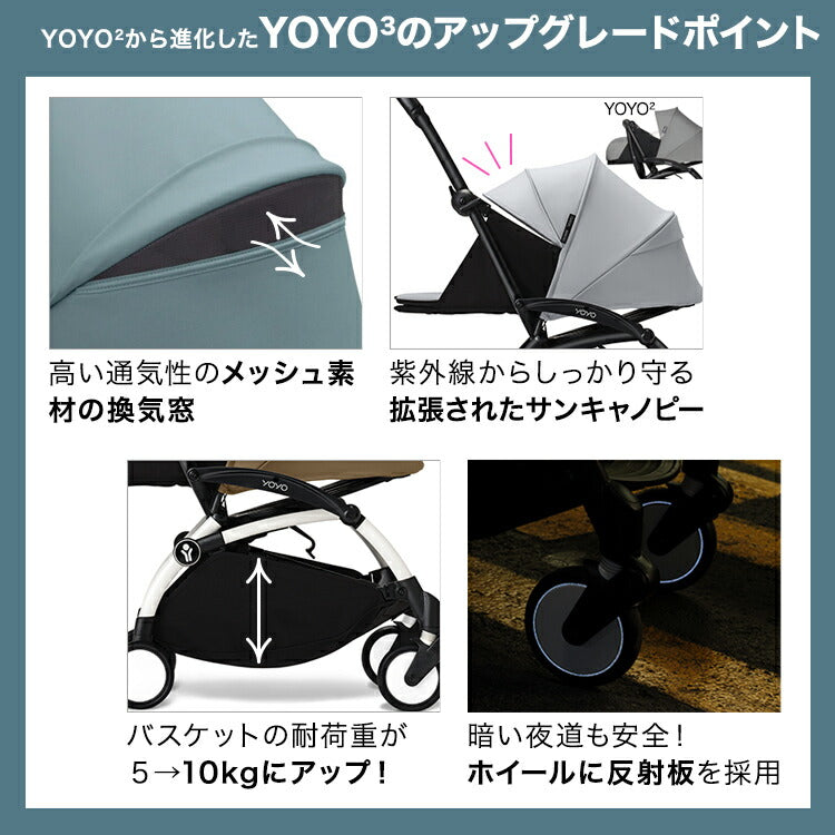 ストッケ YOYO3 0+ スタイル ヨーヨー ベビーカー ニューボーンパック フレーム セット STOKKE 新生児 ベビーカー 折りたたみ 機内持ち込み可能 コンパクト ストローラー 【正規販売店】 2年保証(代引不可)