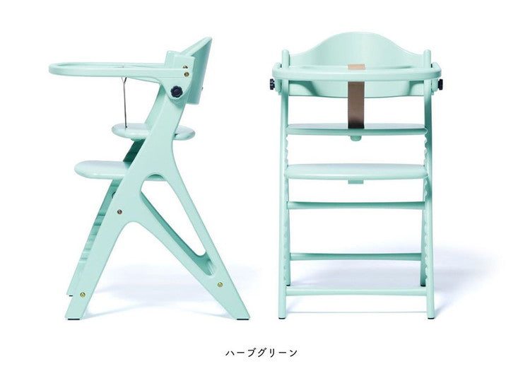 【クーポン適用】yamatoya 大和屋 AFFLE CHAIR アッフルチェア 子供椅子 パステルカラー 高さ調節可 テーブル&ガード付き 木製ハイチェア(代引不可)