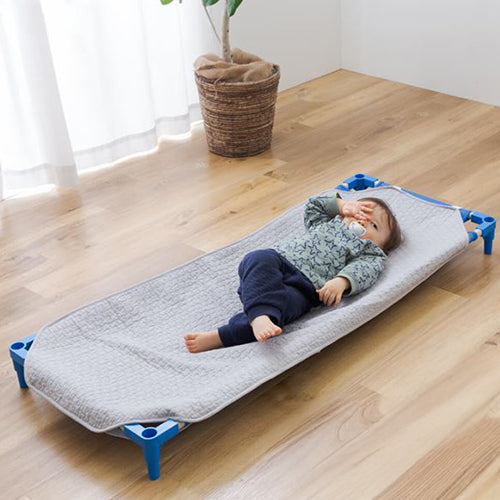 コットカバー 寝具 58×101cm Mサイズ ベージュ CLOUD柄 表層 綿100％ mofua モフア イブル 子供用 お昼寝 シーツ【代引不可】
