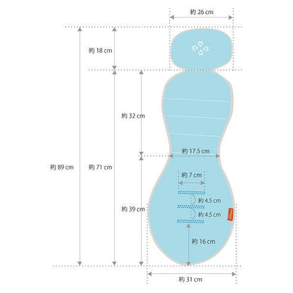 meeno babies ミーノベビーズ クール・ミー チャイルドシート専用さらさらシート ブラック